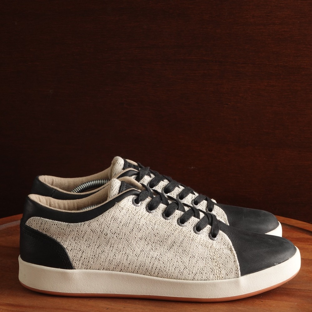 Kodiak Sneakers WMS SZ 9.5 BLK Cream Indra Leather Modern Casual Walking Shoes